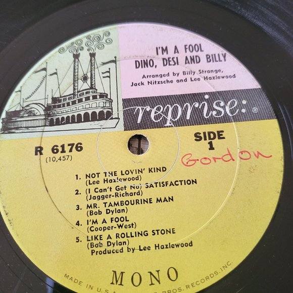DINO, DESI & BILLY I'm A Fool LP Vinyl 1965 Reprise Records 6176 Pop Rock LP9 - Picture 3 of 9